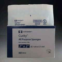 Covidien 8042 Curity 2″×2″ Non-Woven All-Purpose Sponge (Sterile) 25 Packs Of 2