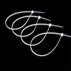 100pcs Cable Ties Black & White Premium Zip Ties Cable Tidy Long Short Small All