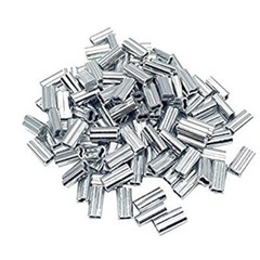 Aluminum Swage Sleeves for 3/64″ Wire Rope Cable: 50, 100, 200, 500 and 1000 pcs