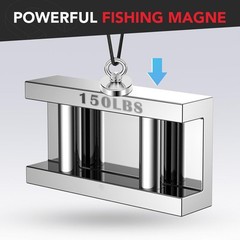 Strong Neodymium Fishing Magnets 300 lbs(136 KG) Pulling Force Rare Earth Magnet