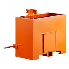 Ballast Box 3 Point Category 1 Tractor Quick Tach Hitch Counterweight Orange