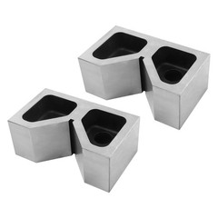 6″x3-1/2″x2-3/8″ Cast Iron V-Blocks Pair, Precision Ground V-Block Set