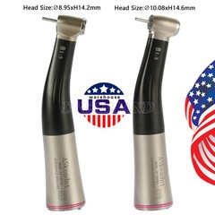 1-10 x Dental LED 1:5 Contra Angle Fiber Optic Handpiece Mini / Standard Head