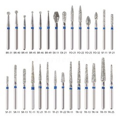 42type Dental DIAMOND BURS FG Burs 1.6mm for High Speed Handpiece 5pcs/pack fg