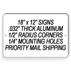Delivery Instruction Enter Here Sign METAL package usps fedex ups amazon SI89