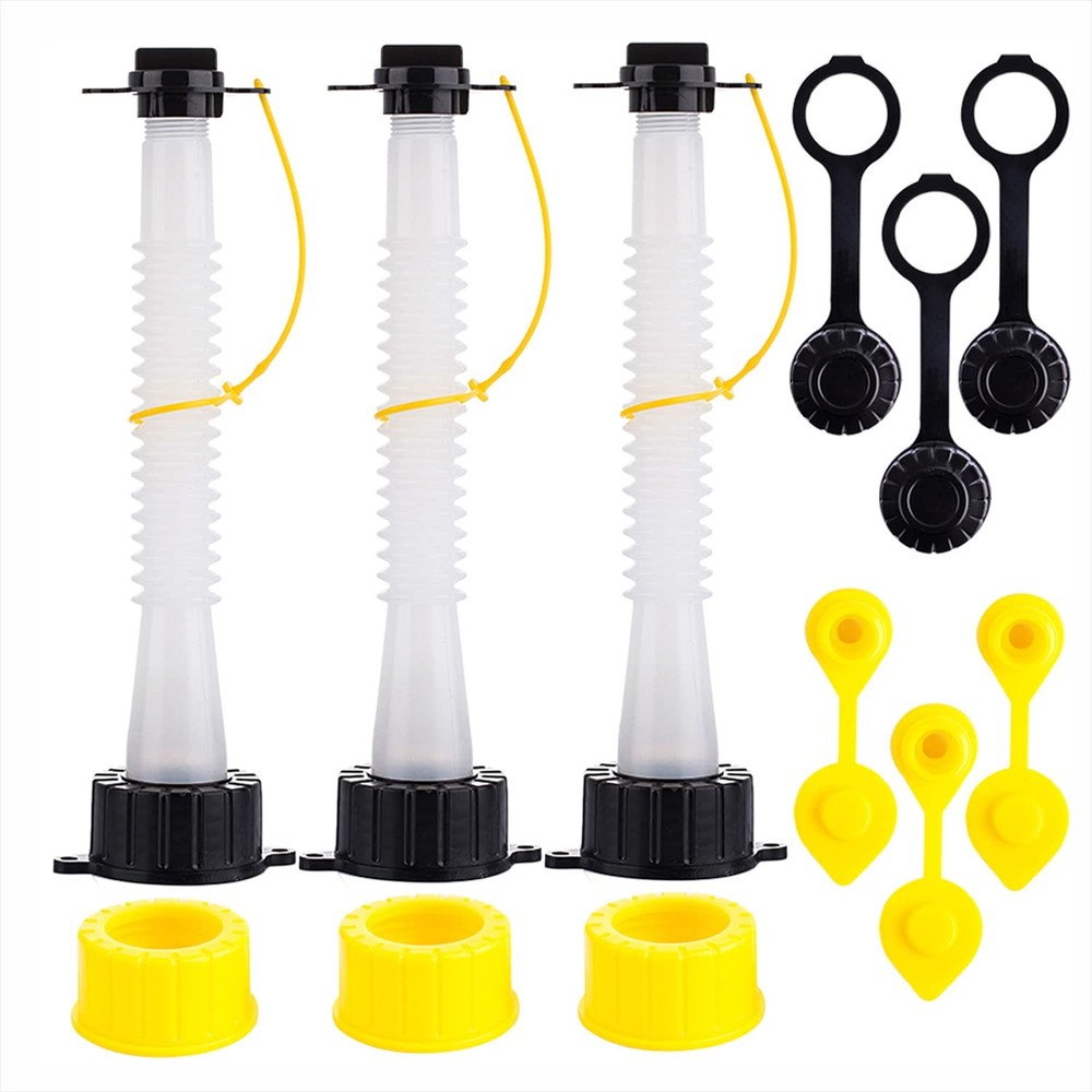 Gas Can Spout Replacement Improved Design Flexible Pour Nozzle Kit with Gasket