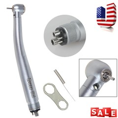 1-10 Dental LED E-generator Fiber Optic Handpiece 4Holes Air Turbine Rotor UDM