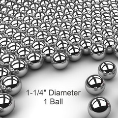 One 1-1/4″ G25 Precision 440 Stainless Steel Bearing Ball
