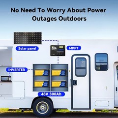 300Ah 12V LiFePO4 Lithium Battery Deep Cycle Built-in BMS For Solar RV Off-grid
