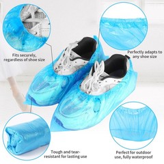 Waterproof Shoe Covers Disposable (50 Pairs) Non-Slip Fits US 13 Men’s Boots
