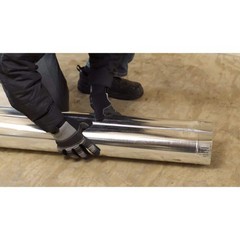 12 In. X 5 Ft. round Metal Duct Pipe