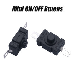 50/100/200x KAN-28 Flashlight Switch AC 250V 1.5A Self-Lock Push Button Switchs