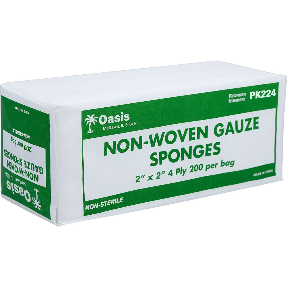 Non-Woven Gauze Sponges, Gauze Pads, Non Sterile, 2″ X 2″ 4-Ply, 200/Pack