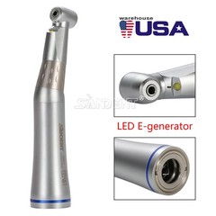 SANDENT Dental 1:1 LED Fiber Optic Handpiece Low Speed Contra Angle E-generator