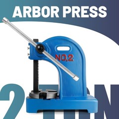 2 Ton Blue Arbor Press Cast Iron Manual Arbor Press Hand Press for Punching