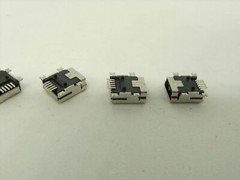5 Pcs Pack Lot Mini USB Type B 5Pin Female Socket Right Angle SMD Jack Connector