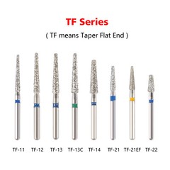 SANDENT Dental Diamond Burs FG 1.6mm for High Speed Handpiece 5Pcs/pack Drills