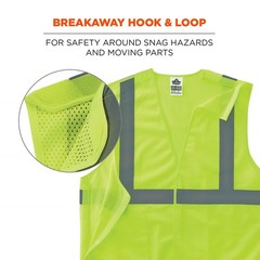 unisex adult Reflective Safety Vest, Breakaway Shoulders and Sides, High Visi…