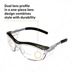 3M NUVO BiFocal READERS Safety Glasses Clear Anti Fog ANSI Z87Protective Eyewear