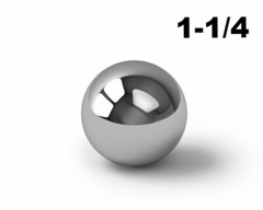 One 1-1/4″ G25 Precision 440 Stainless Steel Bearing Ball