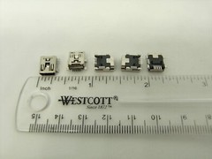 5 Pcs Pack Lot Mini USB Type B 5Pin Female Socket Right Angle SMD Jack Connector