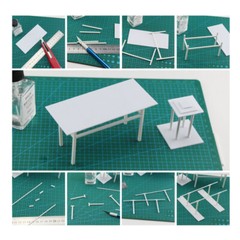 ABS Styrene Plastic Tube Strip Round/Square/Angle Rod Sheet Building Model DIY