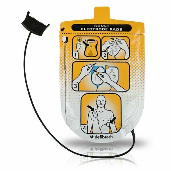 Defib Pad NEW Defibtech Ddp-100 Adult Electrode Pads,12 In. Pair EXP 1/31/2027