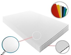 4mm Corrugated White Plastic Sheets 18×24 24×36 24×48 36×36 Coroplast Sign SALE
