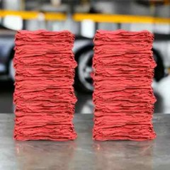1000 Pieces Red Shop Towels Large 13×14 Cleaning Rags, Fast Free Shipping