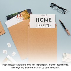 100-400 Kraft Rigid Photo Document Mailers Flat Cardboard Envelope 28 pt