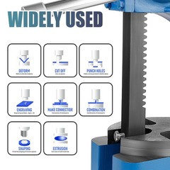 2 Ton Blue Arbor Press Cast Iron Manual Arbor Press Hand Press for Punching