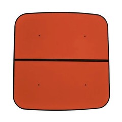 Red Rooster® Tractor & Mower Sun Shade Canopy – ROPS MT – 44″x44″ – Orange