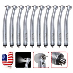 USA Dental E-generator LED Fiber Optic High Speed Handpiece 4Hole Rotor Burr UDM