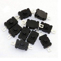 50/100/200x KAN-28 Flashlight Switch AC 250V 1.5A Self-Lock Push Button Switchs