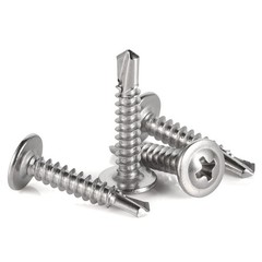 #8 x 2 Wafer Head Self Drilling Screws, Self Tapping Screws Sheet Metal Screw.