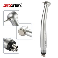 1-5 SKYSEA Dental High Speed Handpiece Big Head Push Button Type 4Hole FG 1.60mm