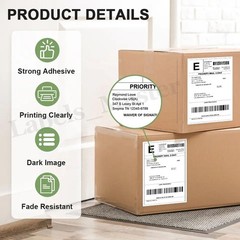 4×6 Fanfold Direct Thermal Shipping Labels for Zebra & Rollo Printers and More