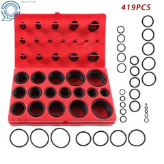 419 Pack Universal O Ring Assortment Set Metric Oil Proof Kit 32 Size O-Ring