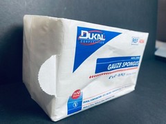 Dukal Cotton Gauze Sponge 8 Ply 4 x 4 in. 9 Packs with 200 Sponges Each