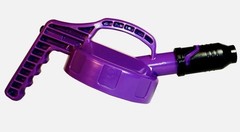Oil Safe 100507 Stumpy Spout Lid,W/1 In Outlet,Purple, 100% LEAK PROOF