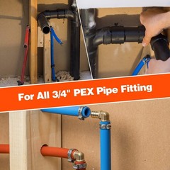50 Pcs XFITTING 3/4″ Stainless Steel Pex Cinch Clamps – Barb Crimp Compatible