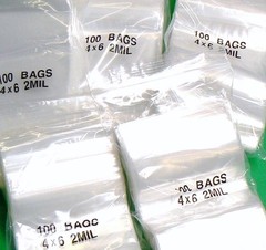 4×6 Zip Seal Lock Bag 2mil Clear Baggies 4” x 6” Slide Lock 700 Bags