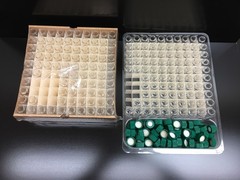Chemglass CG-4904-06 Vial 4mL 8mL DramComplete W Green Solid Top Cap Lot