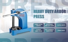 2 Ton Blue Arbor Press Cast Iron Manual Arbor Press Hand Press for Punching