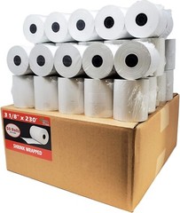 (50 Rolls) 3 1/8 x 230 Thermal Paper Receipt Rolls, Premium Quality German Paper