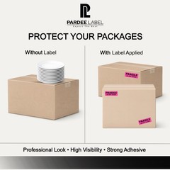 FRAGILE Stickers 1″x3″ Neon Pink Labels – 250/Roll – Shipping Warning Labels