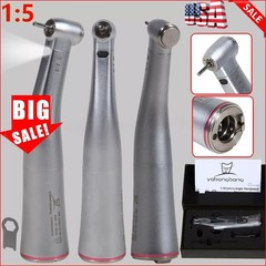 Dental 1:5 LED Contra Angle Increasing Handpiece Fit KaV NSK Electric Motor USA