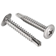 #8 x 2 Wafer Head Self Drilling Screws, Self Tapping Screws Sheet Metal Screw.