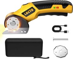 LKCTB Electric Scissors Cardboard Cutter w/ LED, Brushless Motor 3500mAh