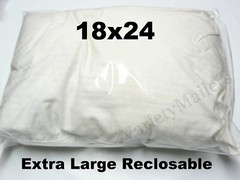 8 Reclosable Plastic Storage Bags 18”x 24” Clear 2 Mil LARGE Zip-Top Bags